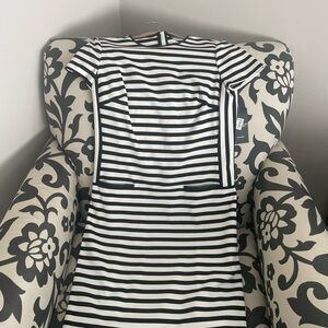 Ralph Lauren Black and White Striped Dress